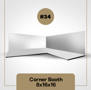 STAND CORNER BOOTH 8´X16´X16´#34