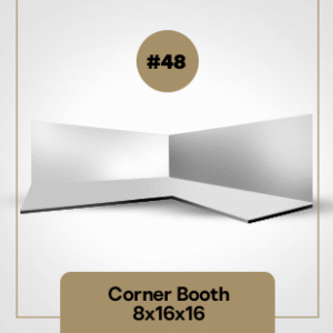 STAND CORNER BOOTH 8´X16´X16´#48