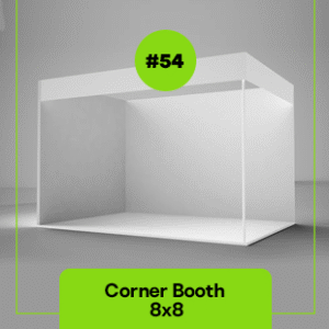 STAND CORNER BOOTH 8´X8´#54