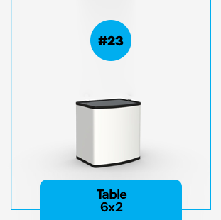 STAND TABLE 6´X2´#23