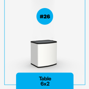 STAND TABLE 6´X2´#26